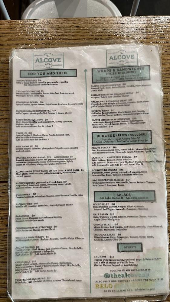 The Alcove Menu image 4